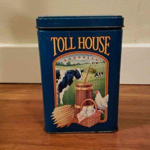 Vintage cookie tin - decor